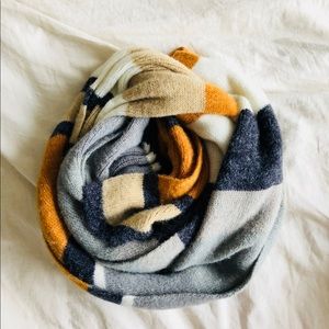 Cozy Oversized Striped Scarf